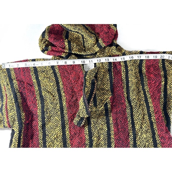 Textiles San Jose Mexican Hippie Festival Red Yellow Black Sweatshirt Mens M - Picture 3 of 8